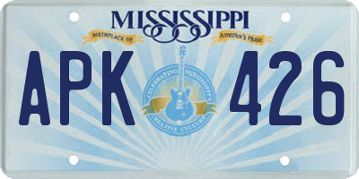 MS license plate APK426