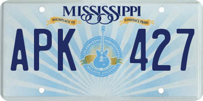 MS license plate APK427