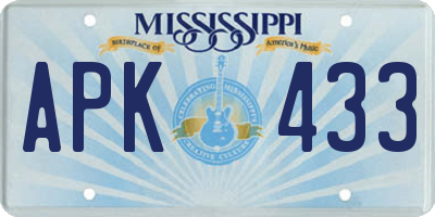MS license plate APK433