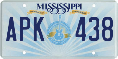 MS license plate APK438