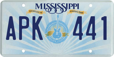 MS license plate APK441