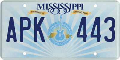 MS license plate APK443