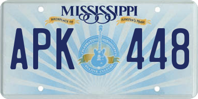 MS license plate APK448