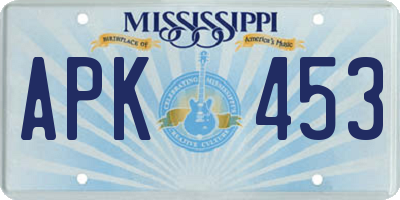MS license plate APK453