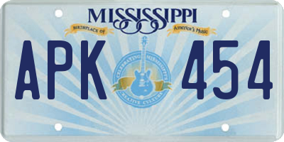 MS license plate APK454