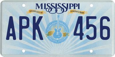 MS license plate APK456