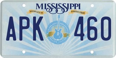 MS license plate APK460