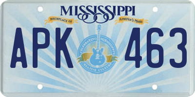 MS license plate APK463