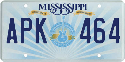 MS license plate APK464