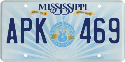 MS license plate APK469