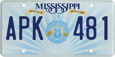 MS license plate APK481
