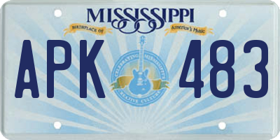 MS license plate APK483