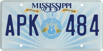 MS license plate APK484