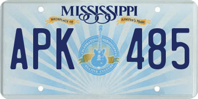 MS license plate APK485