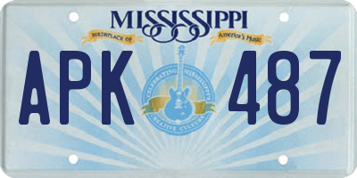 MS license plate APK487