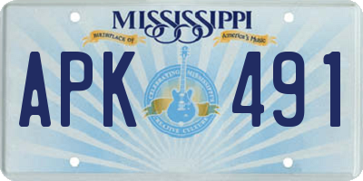 MS license plate APK491