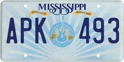 MS license plate APK493