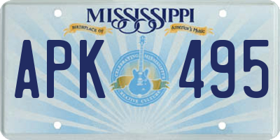 MS license plate APK495