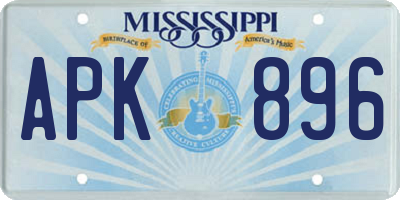 MS license plate APK896