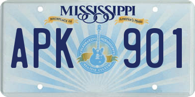MS license plate APK901