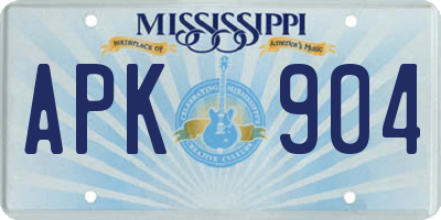 MS license plate APK904