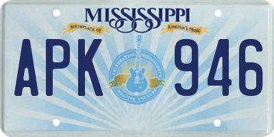 MS license plate APK946