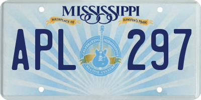 MS license plate APL297