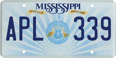 MS license plate APL339