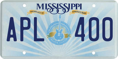 MS license plate APL400