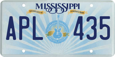 MS license plate APL435