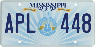 MS license plate APL448