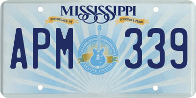 MS license plate APM339