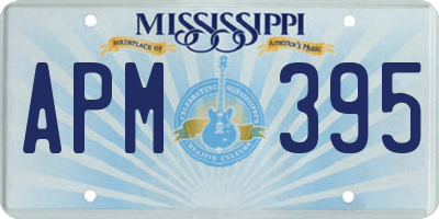 MS license plate APM395