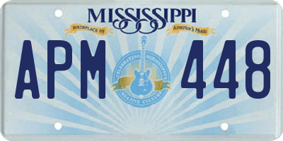MS license plate APM448