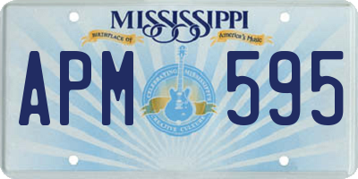 MS license plate APM595