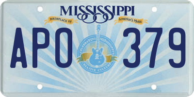 MS license plate APO379