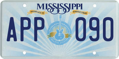 MS license plate APP090