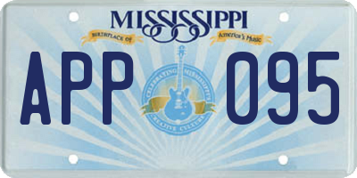 MS license plate APP095