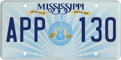 MS license plate APP130