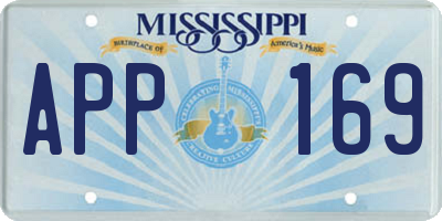 MS license plate APP169