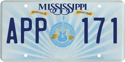 MS license plate APP171