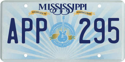MS license plate APP295