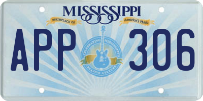MS license plate APP306