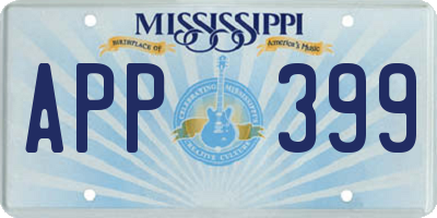 MS license plate APP399