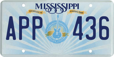 MS license plate APP436