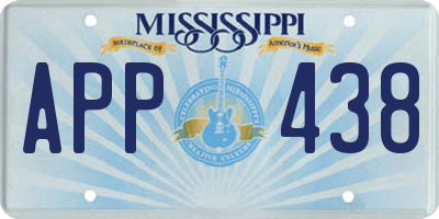MS license plate APP438