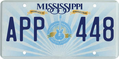 MS license plate APP448