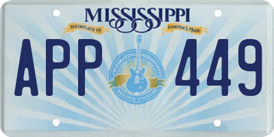 MS license plate APP449