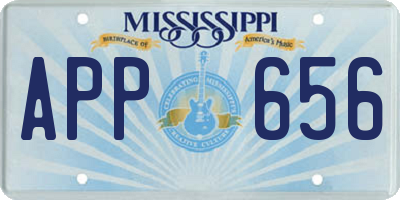 MS license plate APP656
