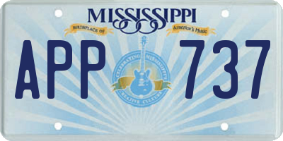 MS license plate APP737